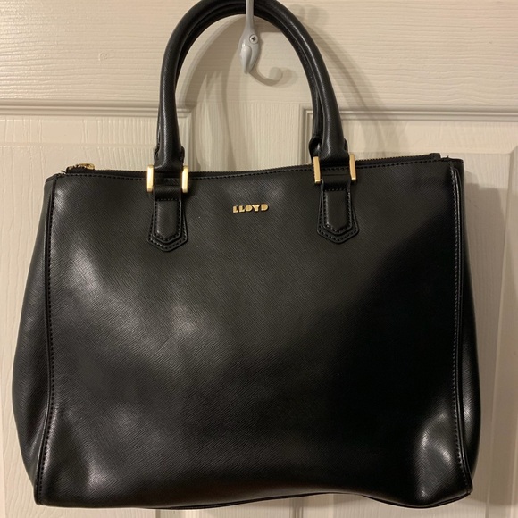 Black leather handbag - Picture 1 of 7